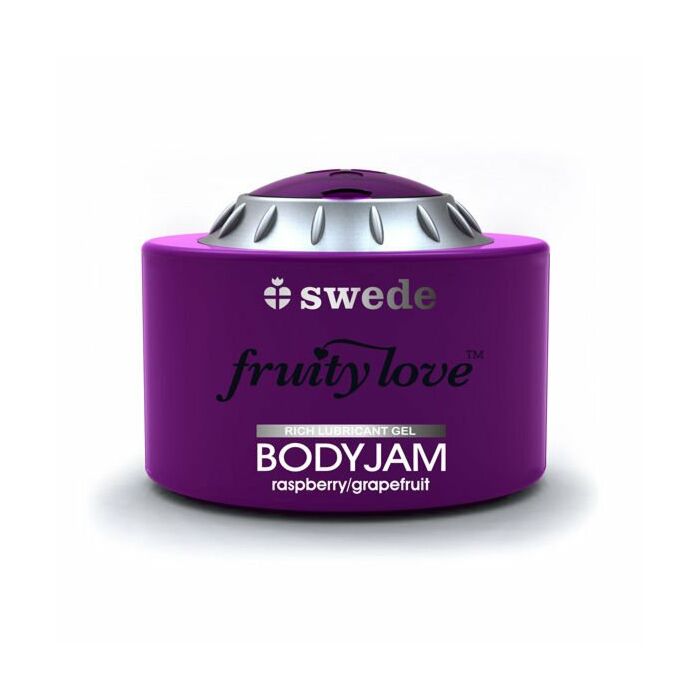 Fruity love raspberry and grapefruit b0dyjam lubricant swede