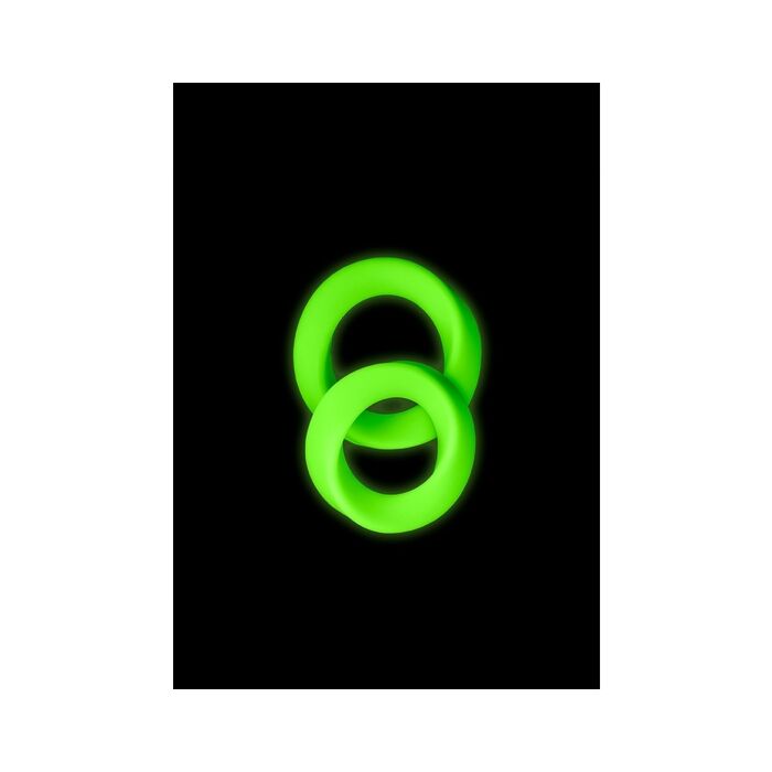 Ouch! - Glow in the Dark Penis Rings - 2pcs