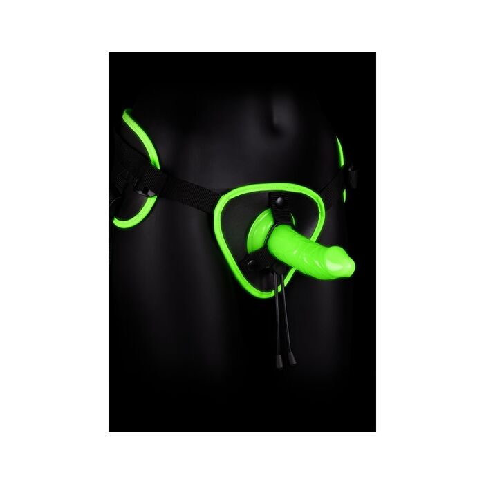 Ouch! Strap-On Harness with Glow in the Dark Glitter