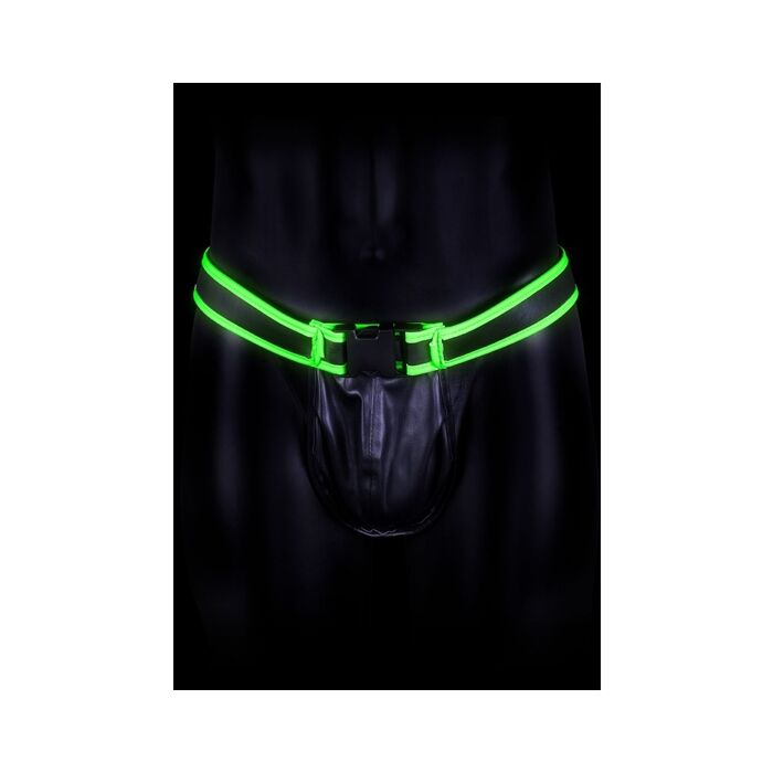 Ouch! Buckle Jockstrap - Glows in the Dark