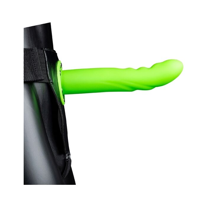 Ouch-Curved Textured Glow in the Dark Strap-On