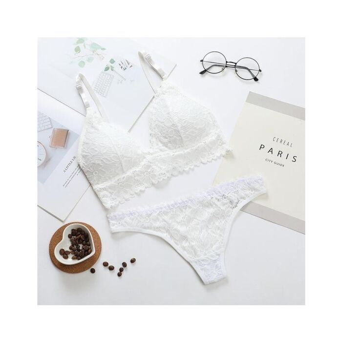 Floral Lace Set - White