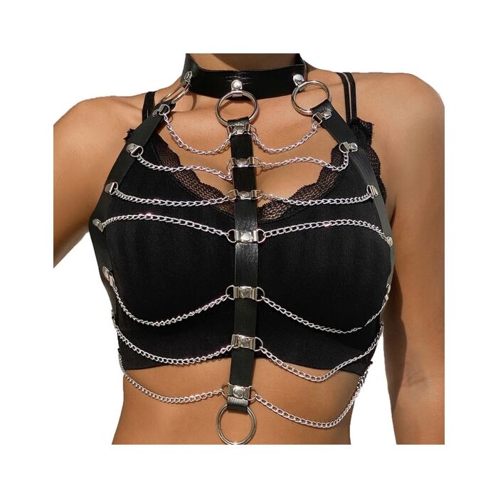Black Chain BDSM Harness