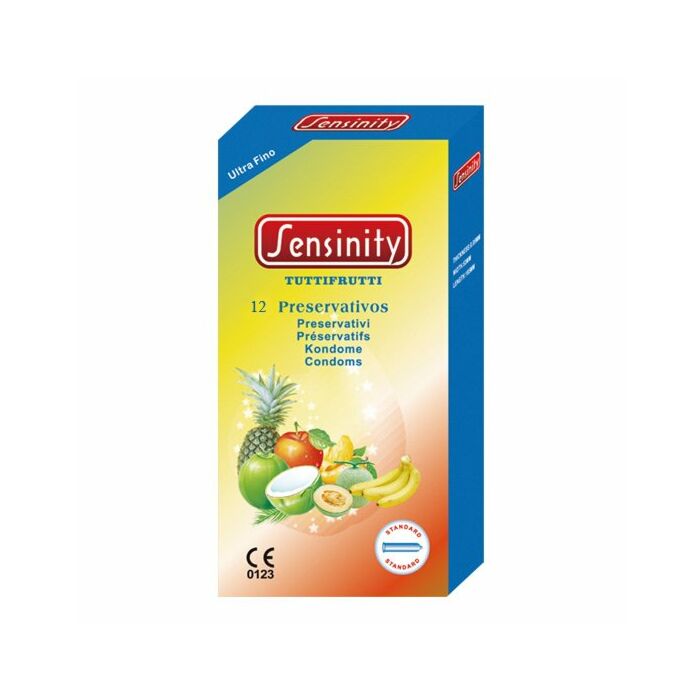 Tutti frutti condoms Sensinity-12 units