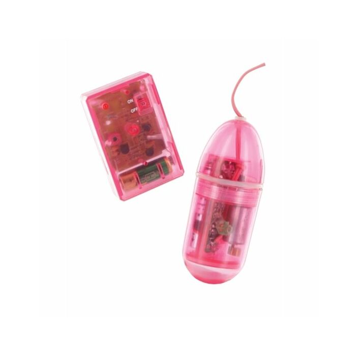 Remote control vibrating pink bullet acuatica