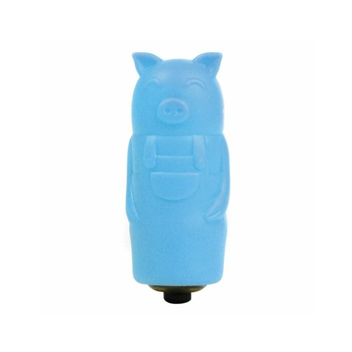 Enjoyable vibrating bullet with blue piggy slender sheath