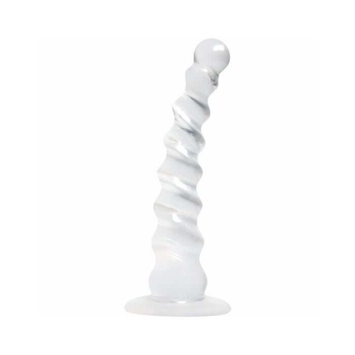 Jollipops transparent twisted dildo