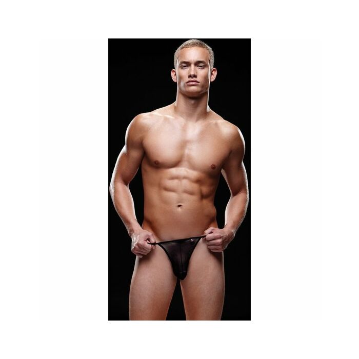 Envy black mesh thong