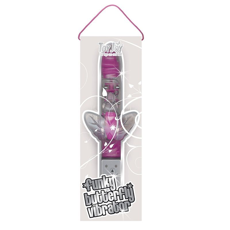 Funky violet butterfly vibrator rampant