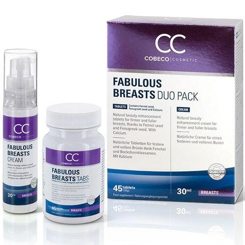 Cobeco fabulous breasts breast enhancer duo 45cap + 30ml