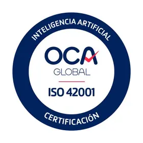 OCA certification mark for ISO/IEC 42001